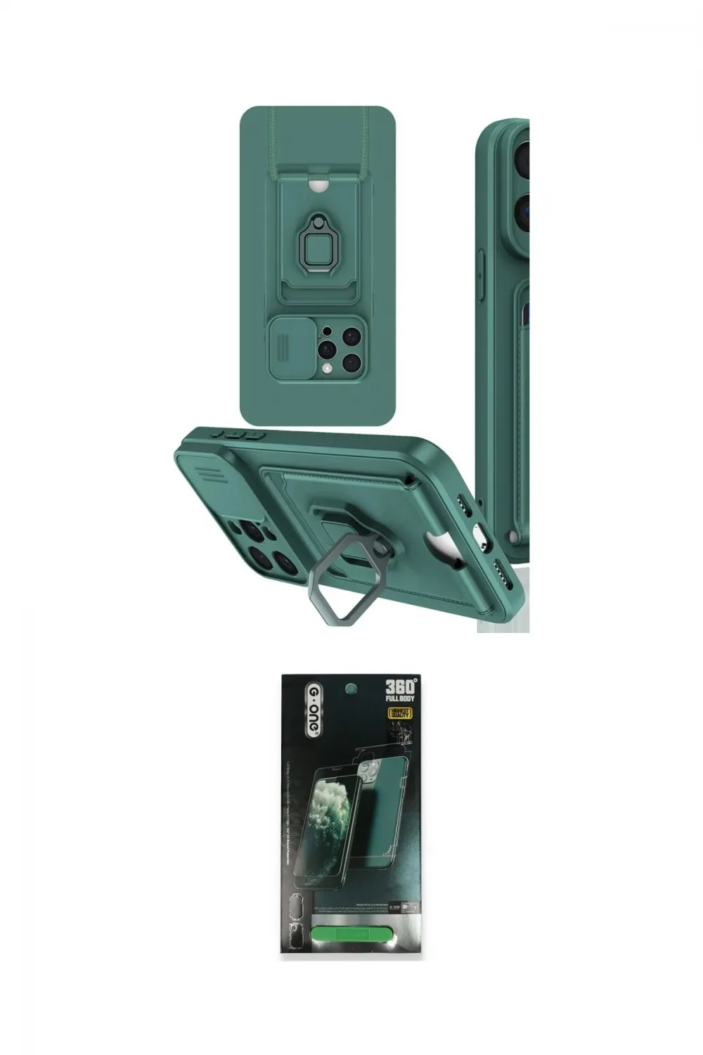 ieg™ iPhone 15 Pro Kılıf Vadi Form Prime - Siyah 360 Mat Full Body Arka Koruyucu