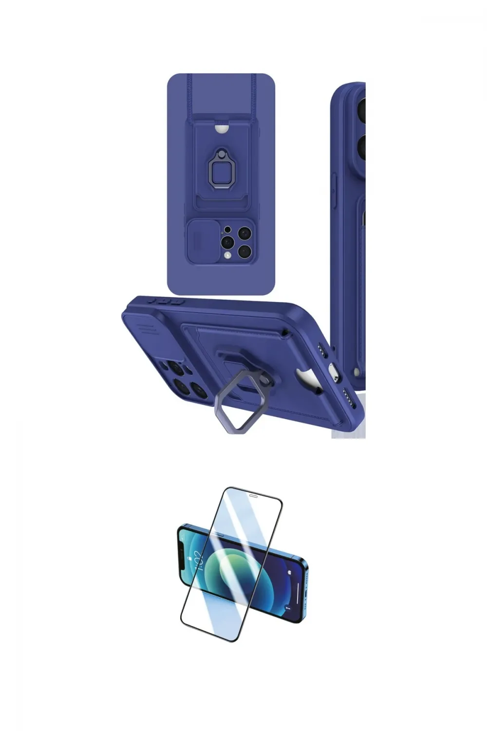 ieg™ iPhone 15 Pro Kılıf Vadi Form Prime - Siyah 3D Antistatik Cam Ekran Koruyucu