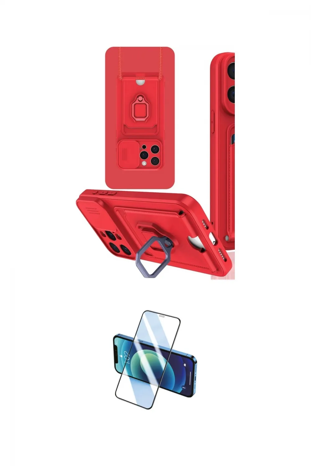 ieg™ iPhone 15 Pro Kılıf Vadi Form Prime - Siyah 3D Antistatik Seramik Nano Ekran Koruyucu