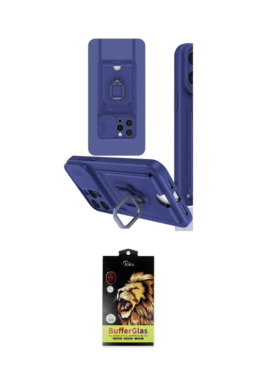 ieg™ iPhone 15 Pro Kılıf Vadi Form Prime - Siyah Buffer Cam Ekran Koruyucu
