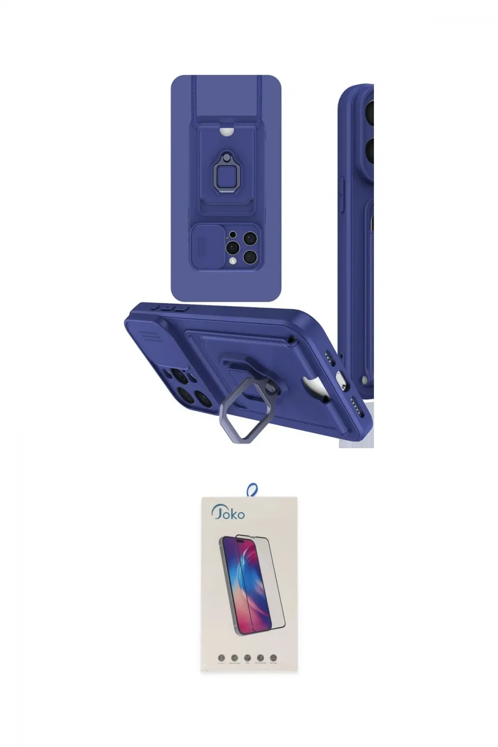 ieg™ iPhone 15 Pro Kılıf Vadi Form Prime - Siyah Joko 5D Cam