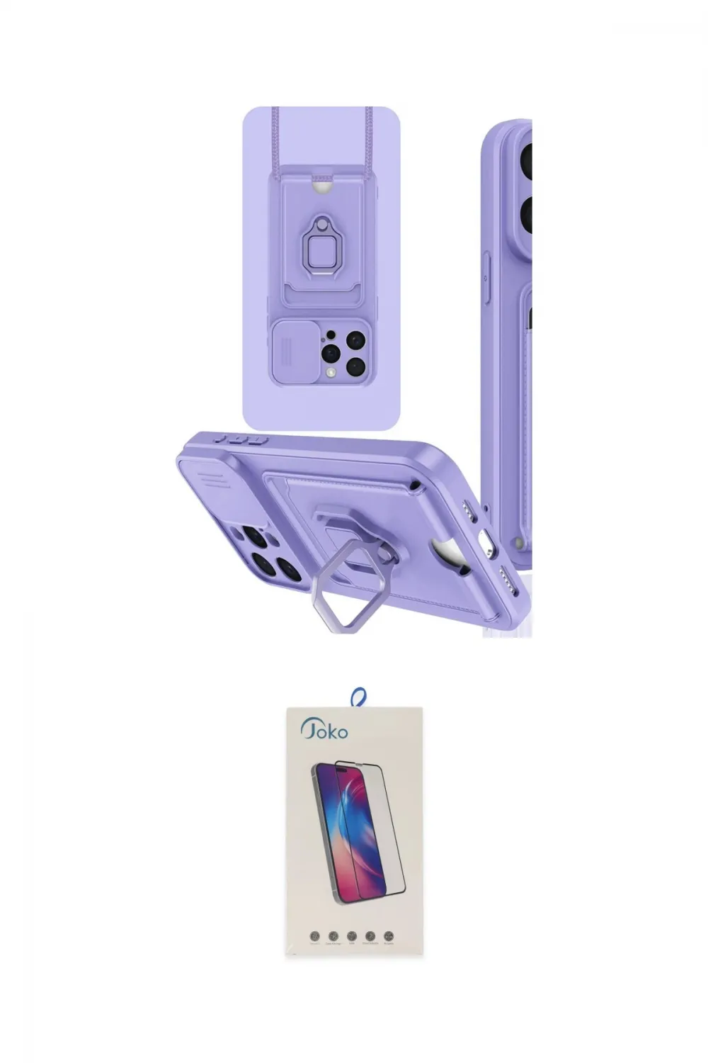 ieg™ iPhone 15 Pro Kılıf Vadi Form Prime - Siyah Joko 5D Cam