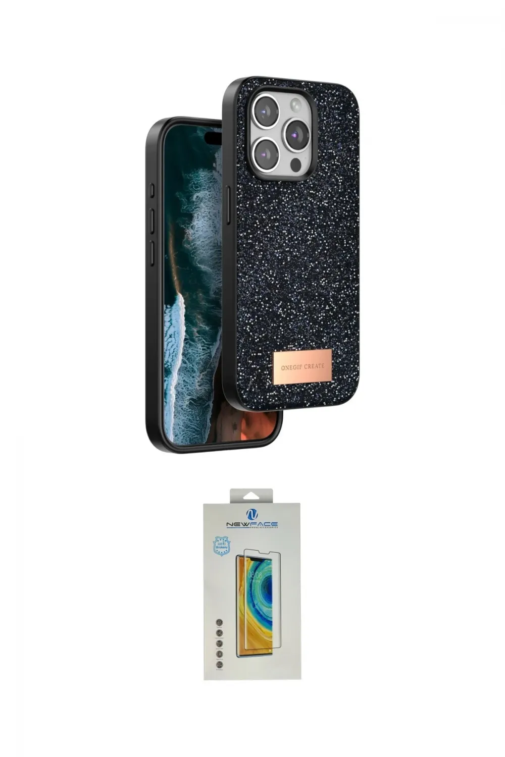 ieg™ iPhone 15 Pro Kılıf Vadi Klasik Serisi - Siyah Polymer Nano Ekran Koruyucu