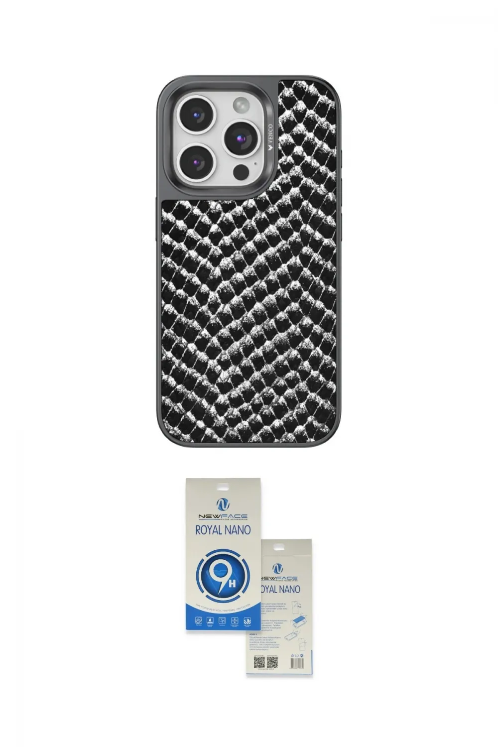 ieg™ iPhone 15 Pro Kılıf Vadi Özel Seri - Şeffaf Royal Nano Ekran Koruyucu