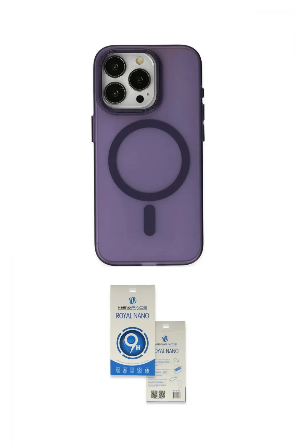 ieg™ iPhone 15 Pro Kılıf Yadigar Işık - Şeffaf Royal Nano Ekran Koruyucu