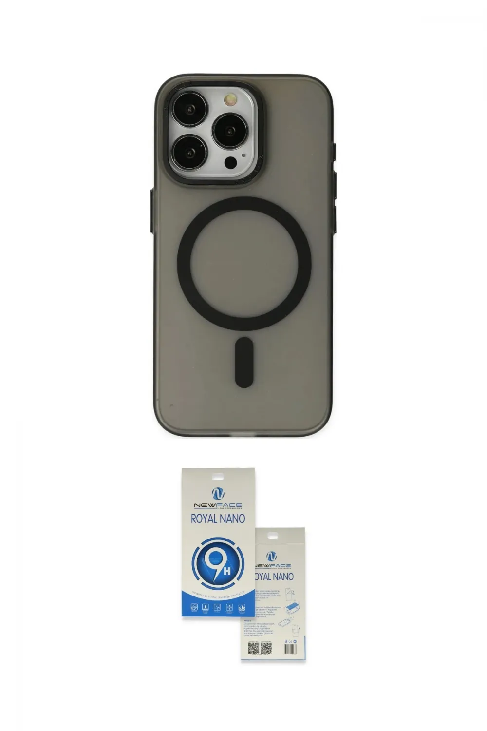 ieg™ iPhone 15 Pro Kılıf Yadigar Işık - Şeffaf Royal Nano Ekran Koruyucu