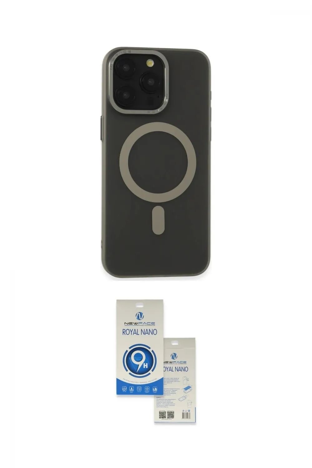 ieg™ iPhone 15 Pro Kılıf Yadigar Işık - Şeffaf Royal Nano Ekran Koruyucu