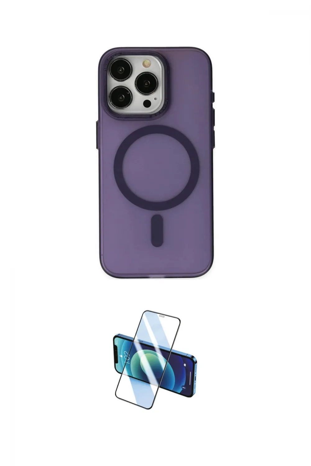 ieg™ iPhone 15 Pro Kılıf Yadigar Işık - Siyah 3D Antistatik Seramik Nano Ekran Koruyucu