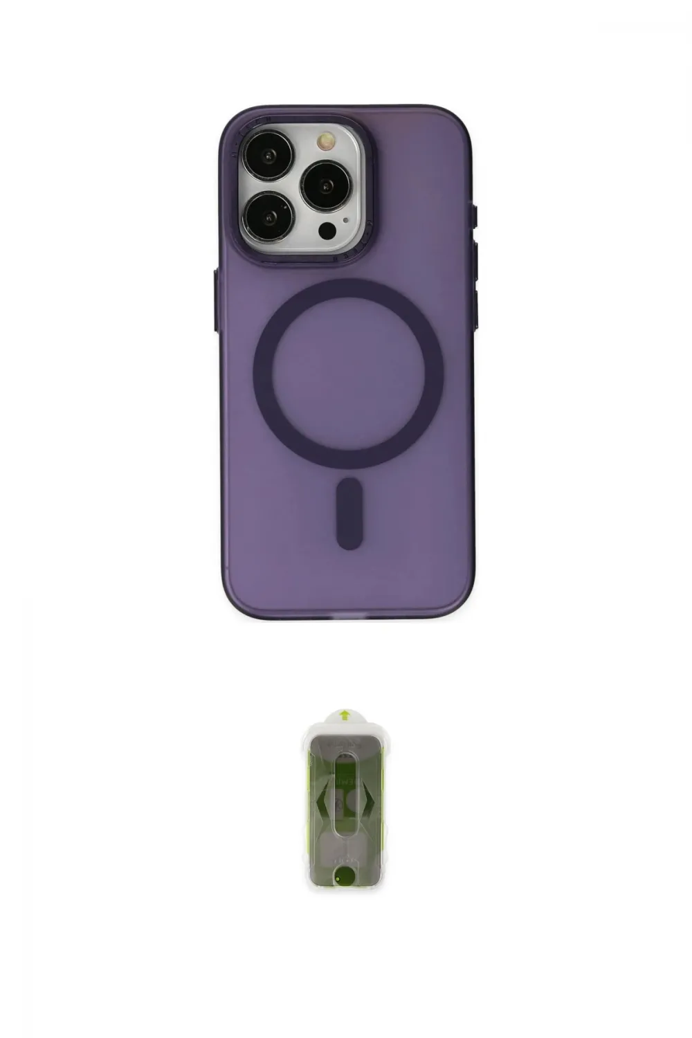 ieg™ iPhone 15 Pro Kılıf Yadigar Işık - Siyah Joko Magic 5D Hayalet Cam