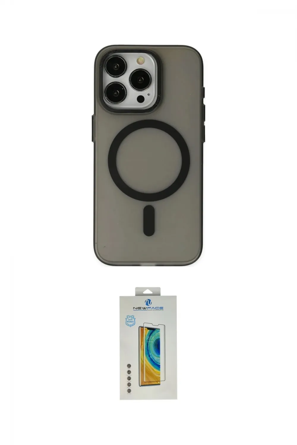 ieg™ iPhone 15 Pro Kılıf Yadigar Işık - Siyah Polymer Nano Ekran Koruyucu