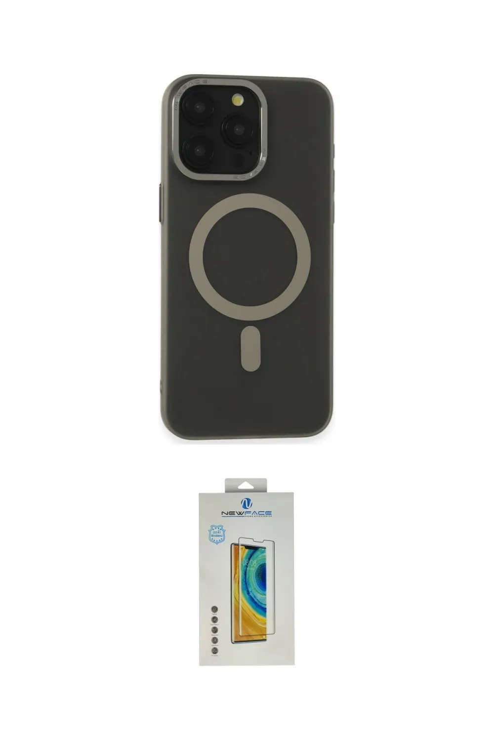 ieg™ iPhone 15 Pro Kılıf Yadigar Işık - Siyah Polymer Nano Ekran Koruyucu