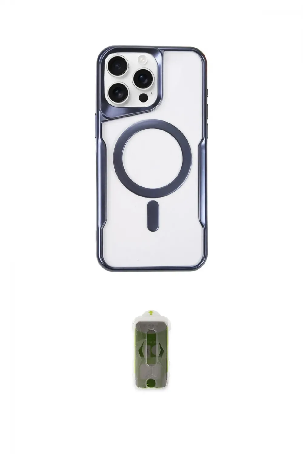 ieg™ iPhone 15 Pro Kılıf Yadigar Klasik Özel Seri - Siyah Joko Magic 5D Hayalet Cam