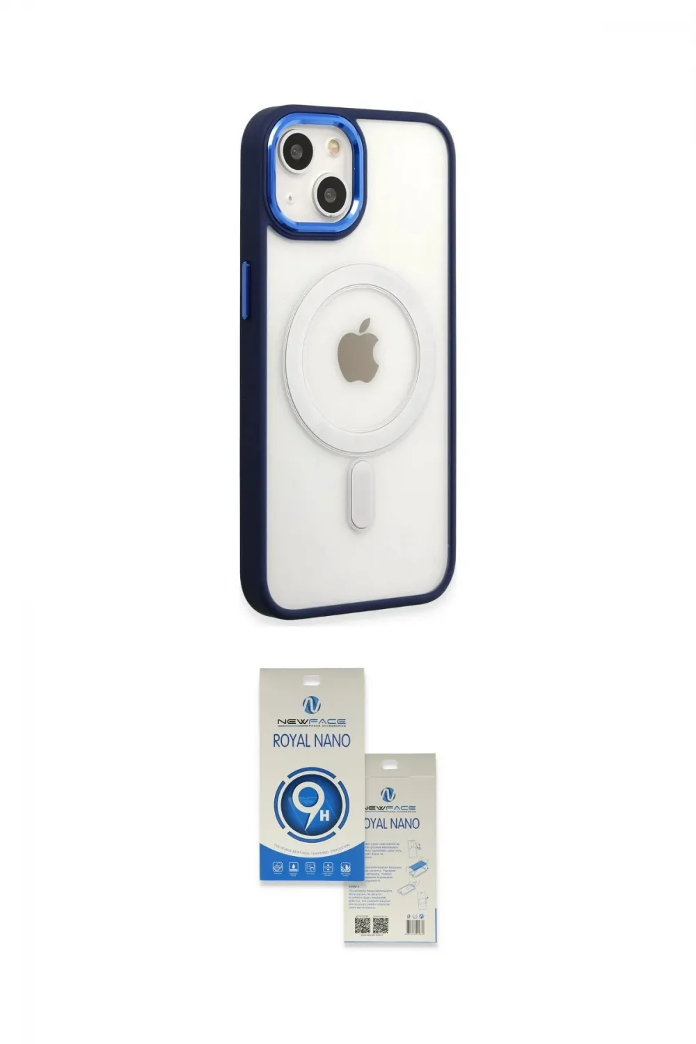 ieg™ iPhone 15 Pro Kılıf Yankı Işık Özel Seri - Şeffaf Royal Nano Ekran Koruyucu