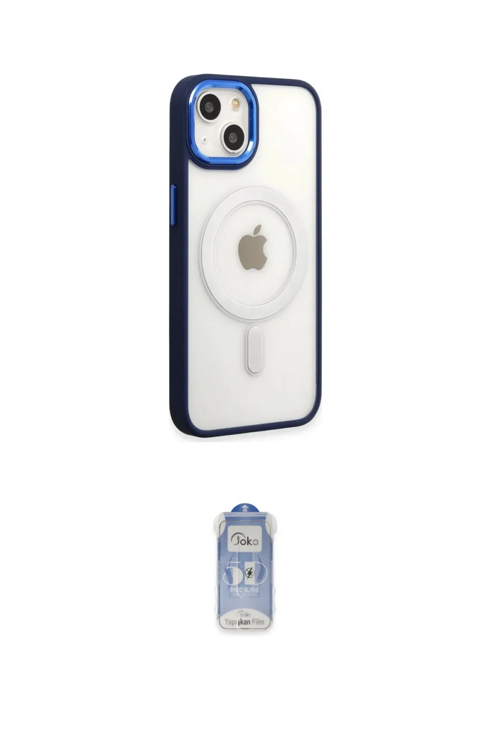 ieg™ iPhone 15 Pro Kılıf Yankı Işık Özel Seri - Siyah Joko Magic 5D Cam