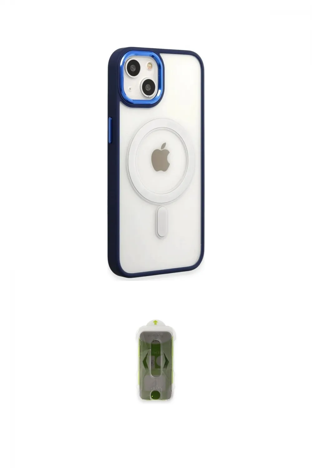 ieg™ iPhone 15 Pro Kılıf Yankı Işık Özel Seri - Siyah Joko Magic 5D Hayalet Cam