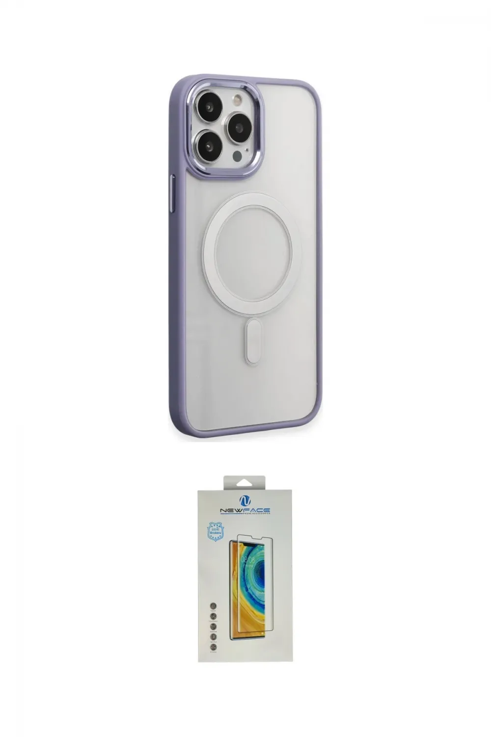 ieg™ iPhone 15 Pro Kılıf Yankı Işık Özel Seri - Siyah Polymer Nano Ekran Koruyucu