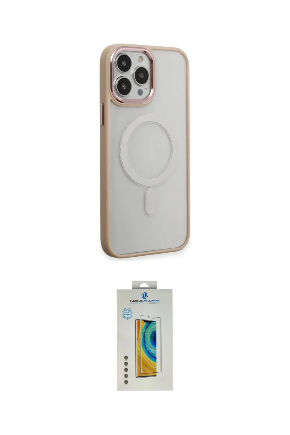 ieg™ iPhone 15 Pro Kılıf Yankı Işık Özel Seri - Siyah Polymer Nano Ekran Koruyucu