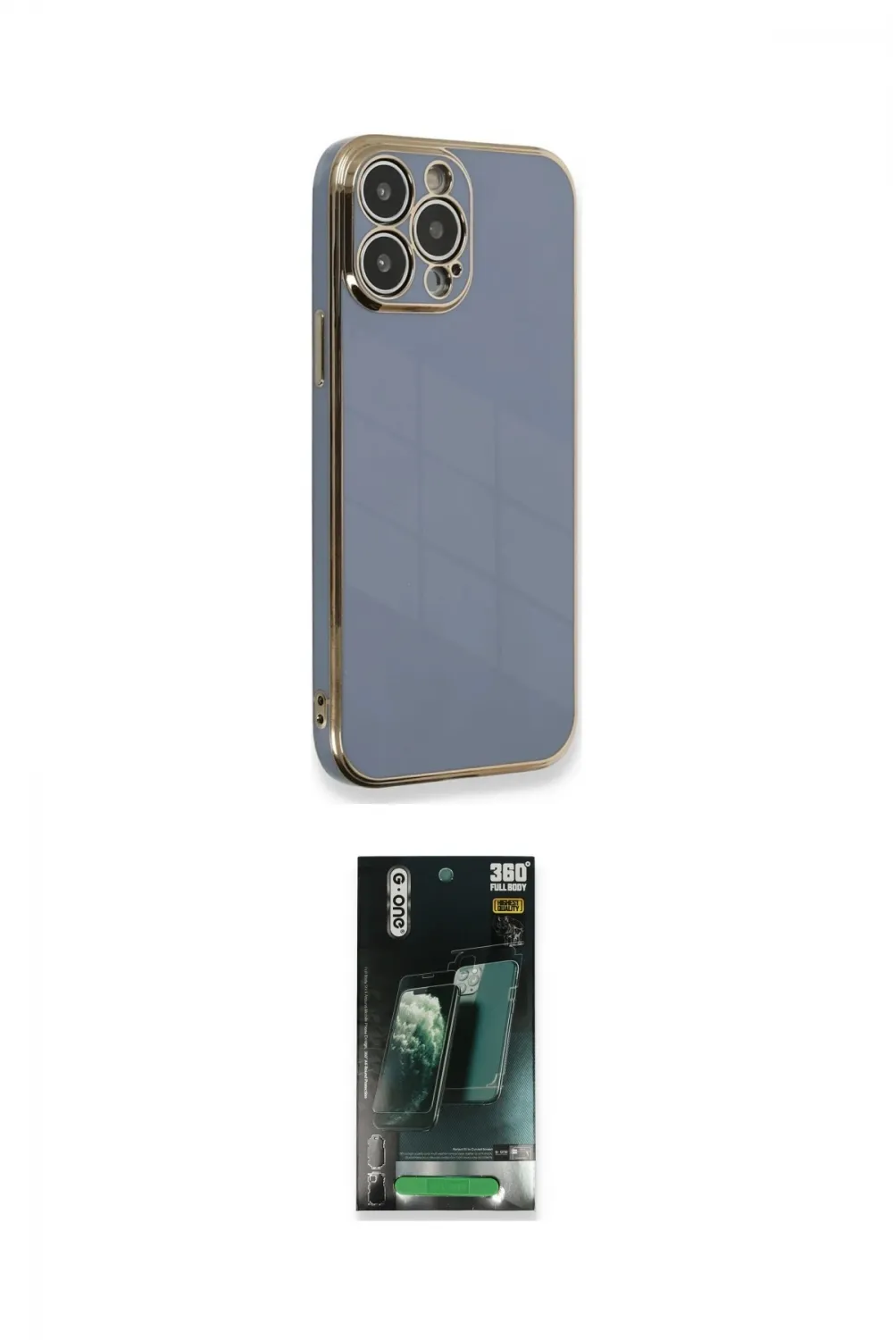ieg™ iPhone 15 Pro Kılıf Yankı Serisi - Siyah 360 Mat Full Body Arka Koruyucu
