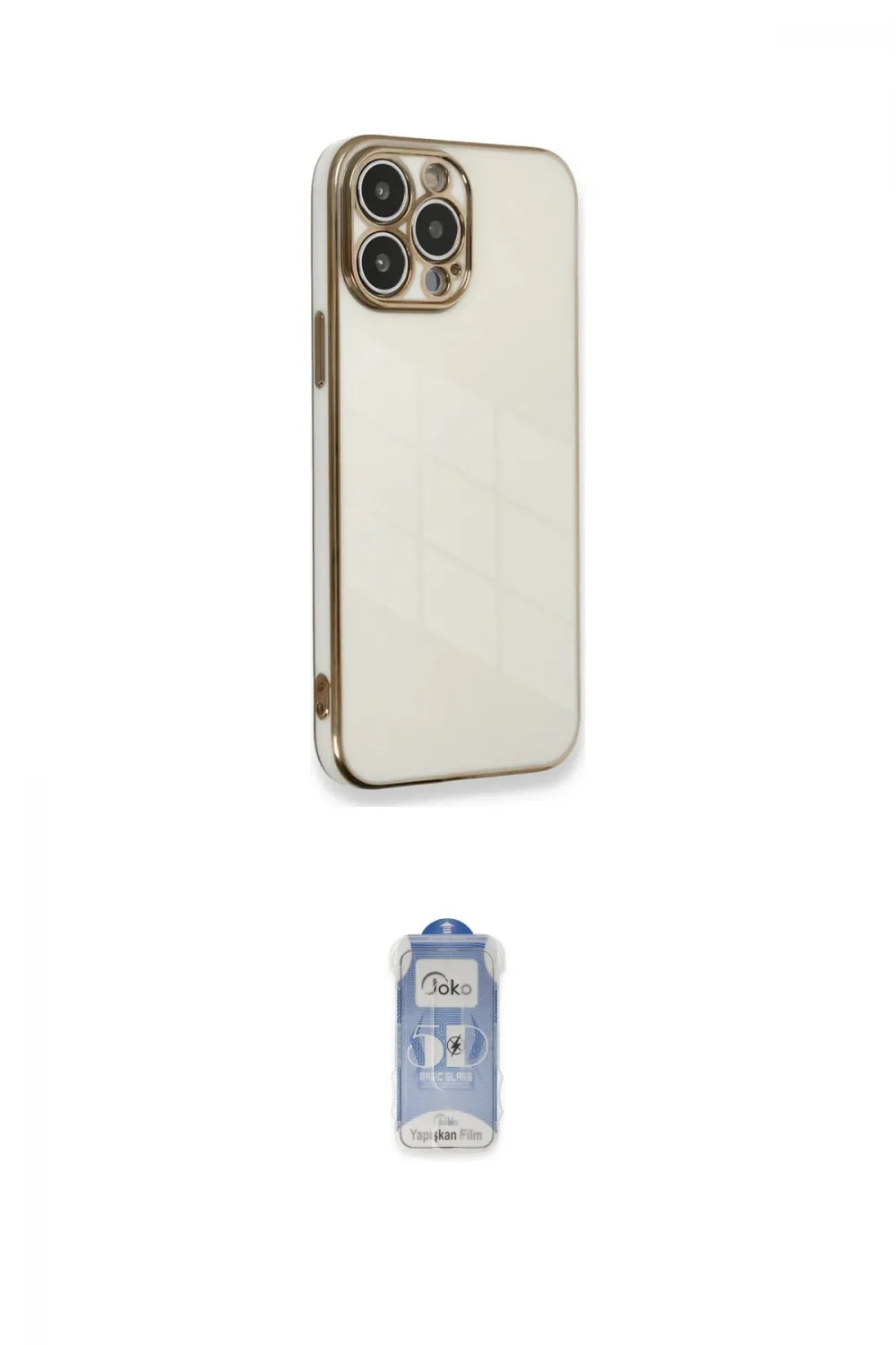 ieg™ iPhone 15 Pro Kılıf Yankı Serisi - Siyah Joko Magic 5D Cam
