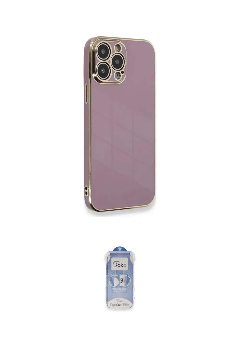 ieg™ iPhone 15 Pro Kılıf Yankı Serisi - Siyah Joko Magic 5D Cam