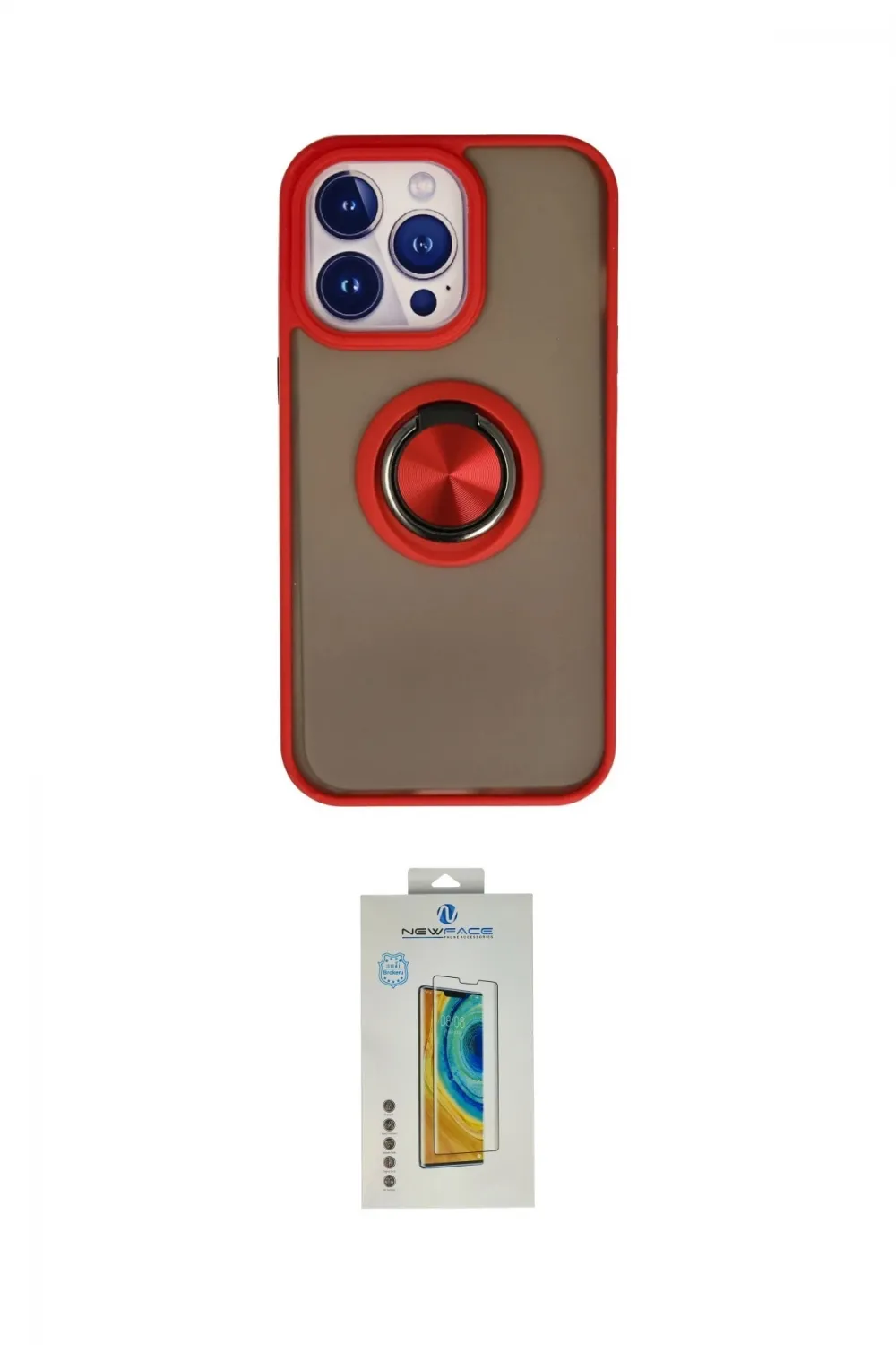 ieg™ iPhone 15 Pro Kılıf Yörünge Çizgi - Siyah Polymer Nano Ekran Koruyucu