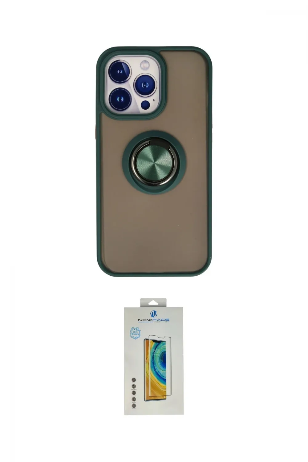 ieg™ iPhone 15 Pro Kılıf Yörünge Çizgi - Siyah Polymer Nano Ekran Koruyucu