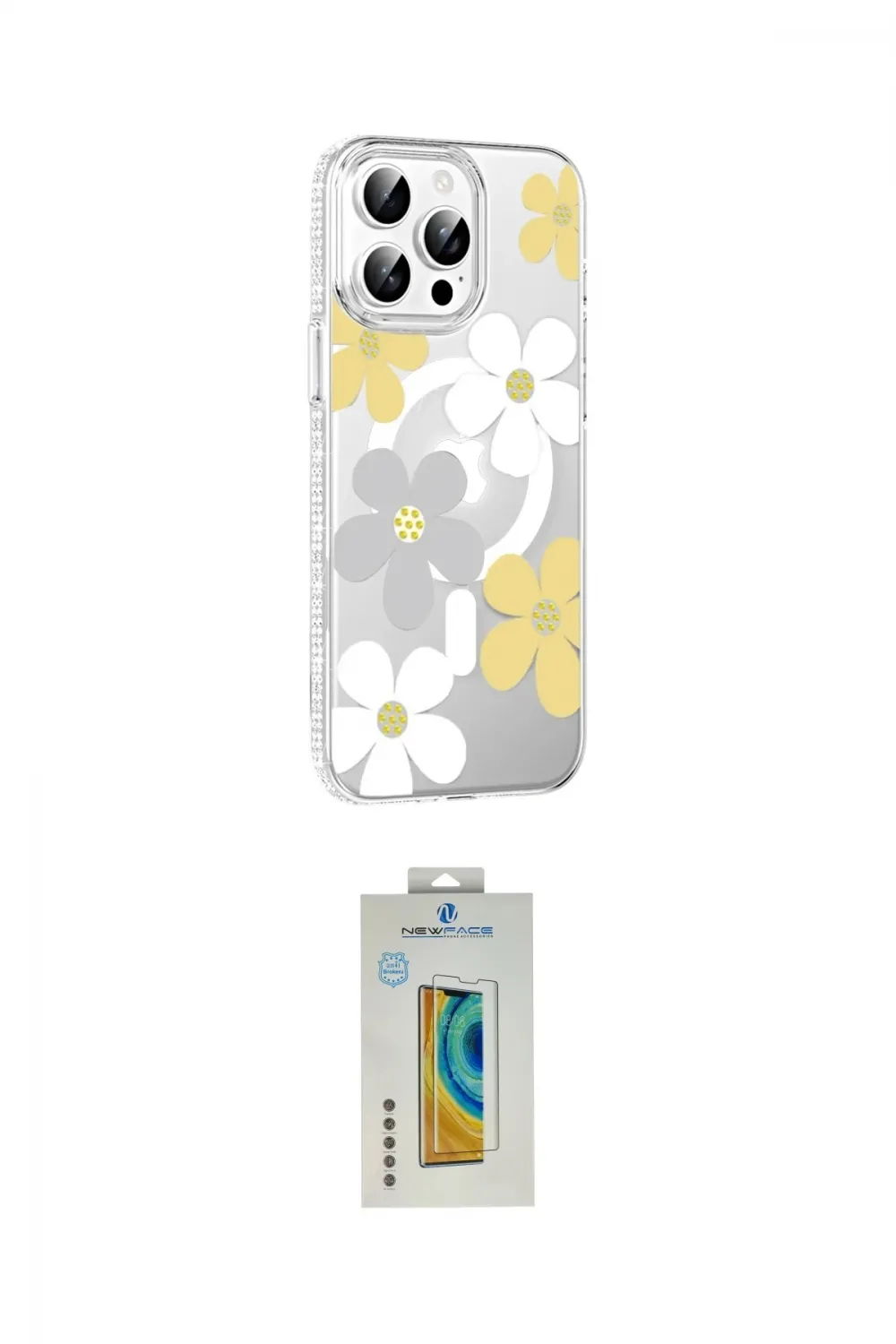 ieg™ iPhone 15 Pro Kılıf Yörünge Işık Prime - Siyah Polymer Nano Ekran Koruyucu