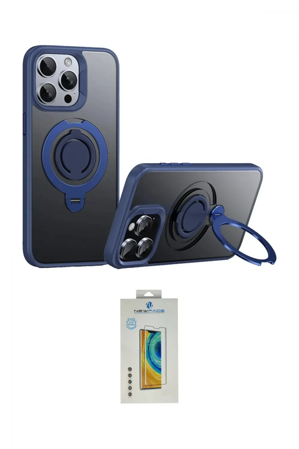 ieg™ iPhone 15 Pro Kılıf Zirve Çizgi Prime - Siyah Polymer Nano Ekran Koruyucu
