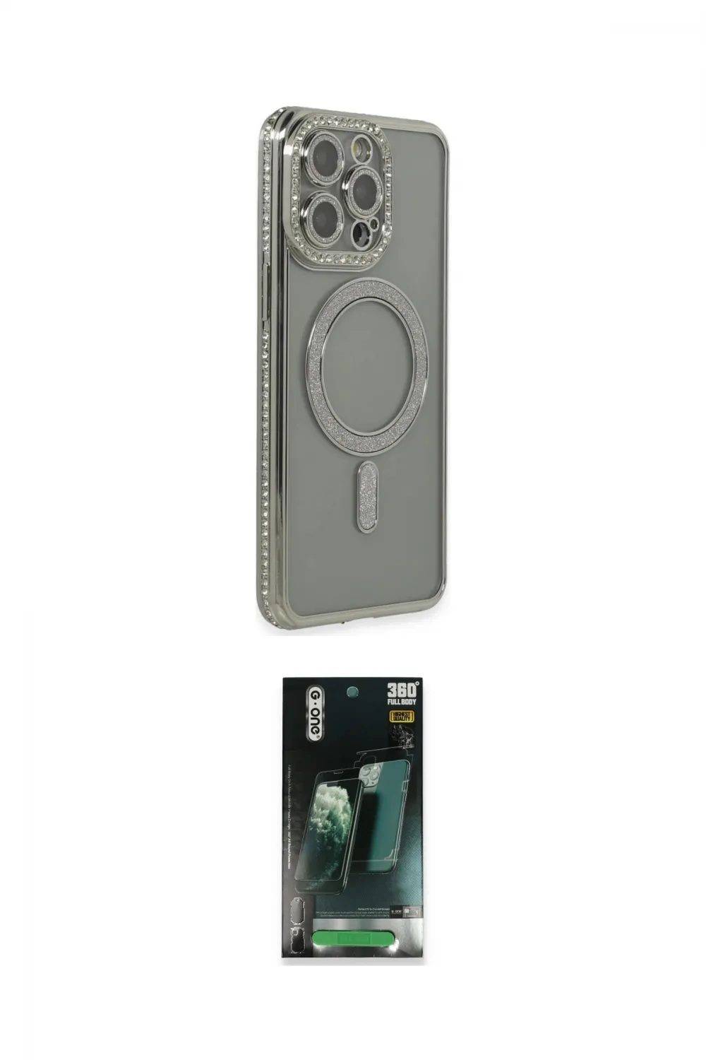 ieg™ iPhone 15 Pro Kılıf Zirve Doku Prime - Şeffaf 360 Full Body Arka Koruyucu