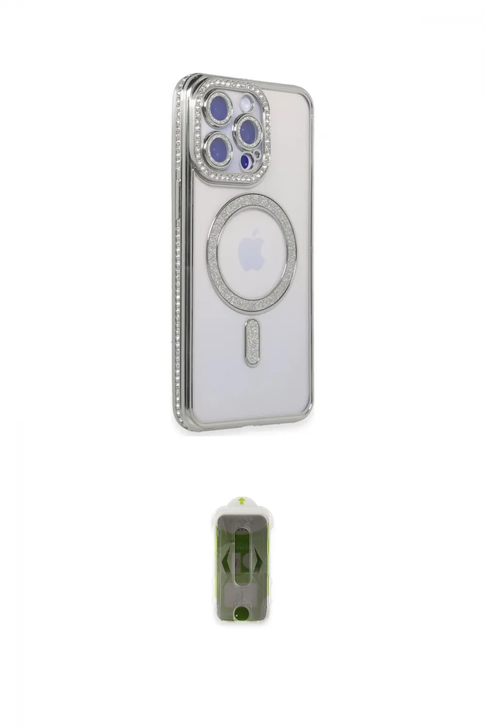 ieg™ iPhone 15 Pro Kılıf Zirve Doku Prime - Siyah Joko Magic 5D Hayalet Cam