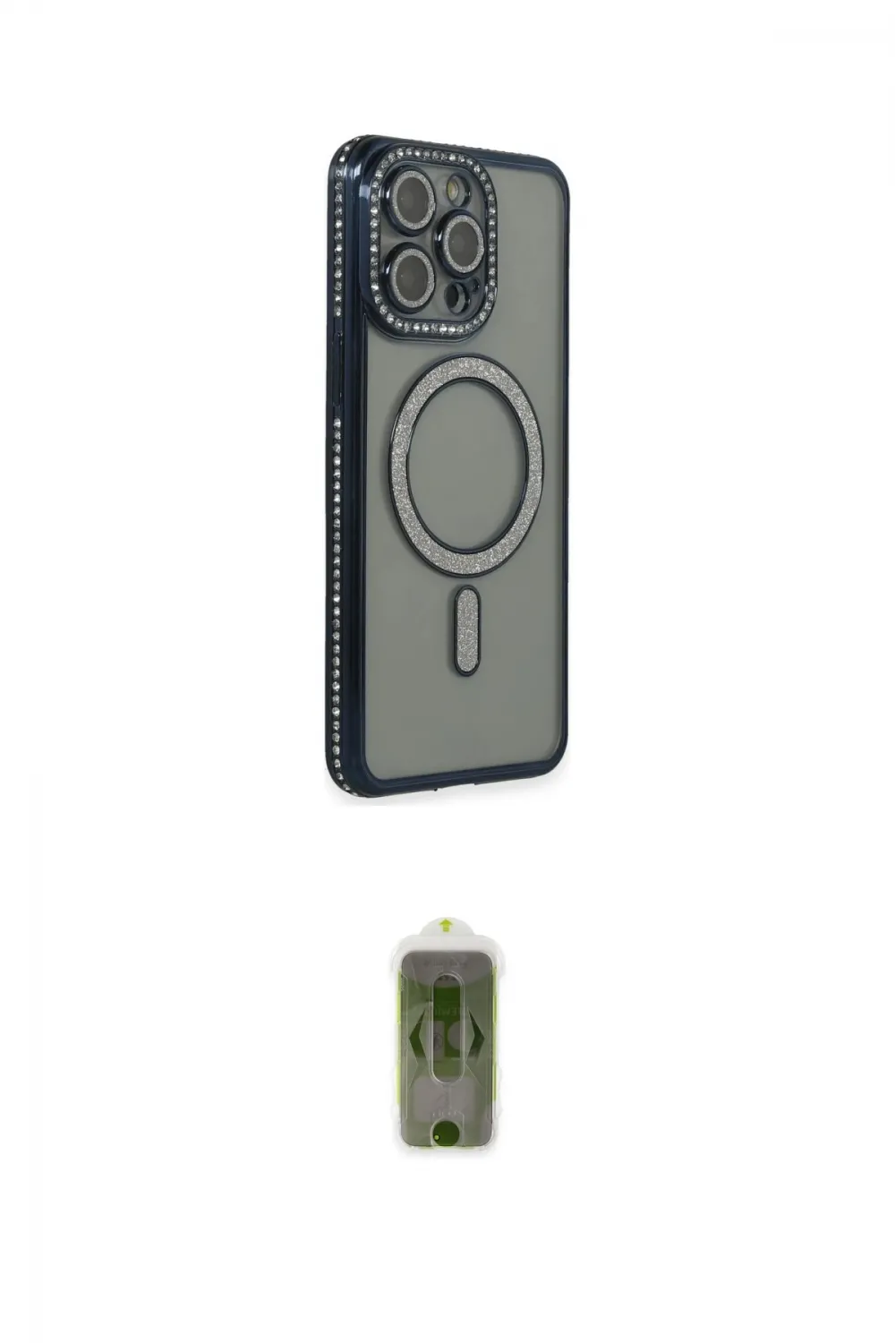 ieg™ iPhone 15 Pro Kılıf Zirve Doku Prime - Siyah Joko Magic 5D Hayalet Cam