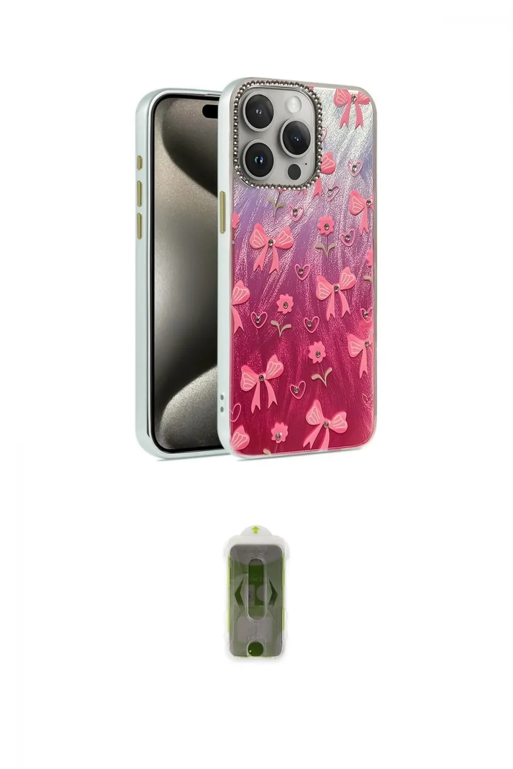 ieg™ iPhone 15 Pro Kılıf Zirve Modern Prime - Siyah Joko Magic 5D Hayalet Cam