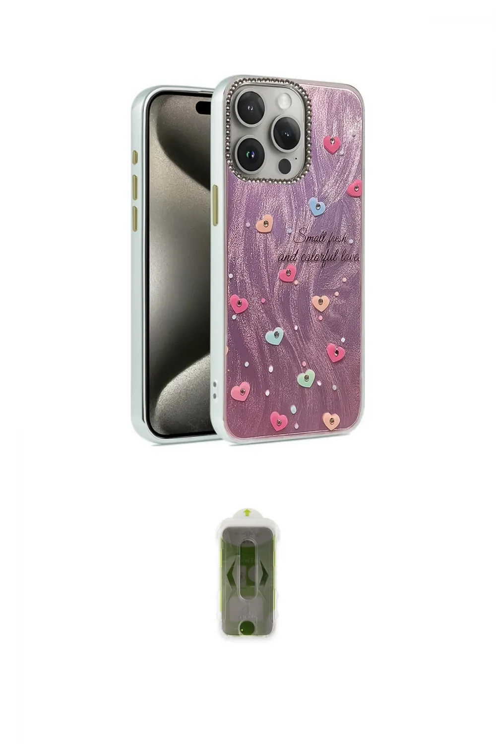ieg™ iPhone 15 Pro Kılıf Zirve Modern Prime - Siyah Joko Magic 5D Hayalet Cam