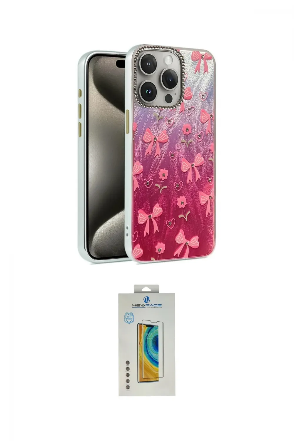 ieg™ iPhone 15 Pro Kılıf Zirve Modern Prime - Siyah Polymer Nano Ekran Koruyucu
