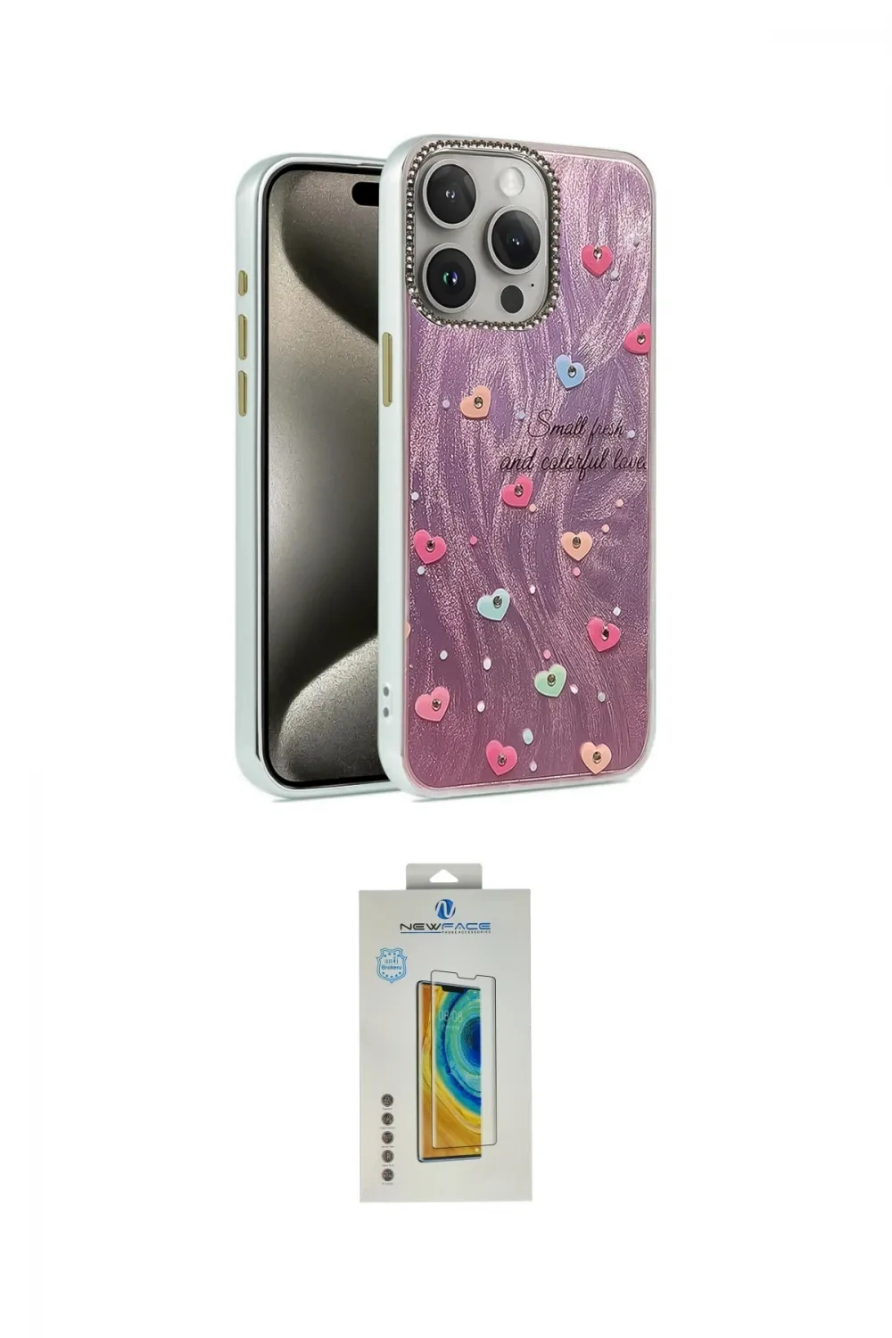 ieg™ iPhone 15 Pro Kılıf Zirve Modern Prime - Siyah Polymer Nano Ekran Koruyucu