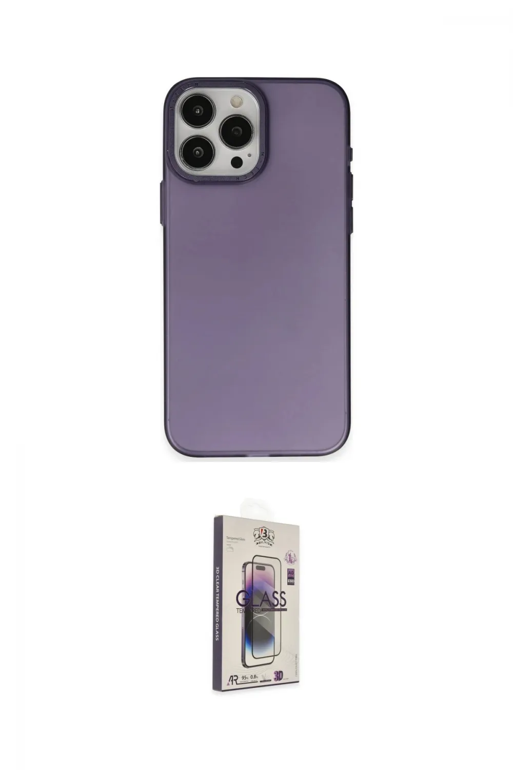 ieg™ iPhone 15 Pro Max Kılıf Ahenk Çizgi Prime - Siyah Bilvis 3D Cam Ekran Koruyucu