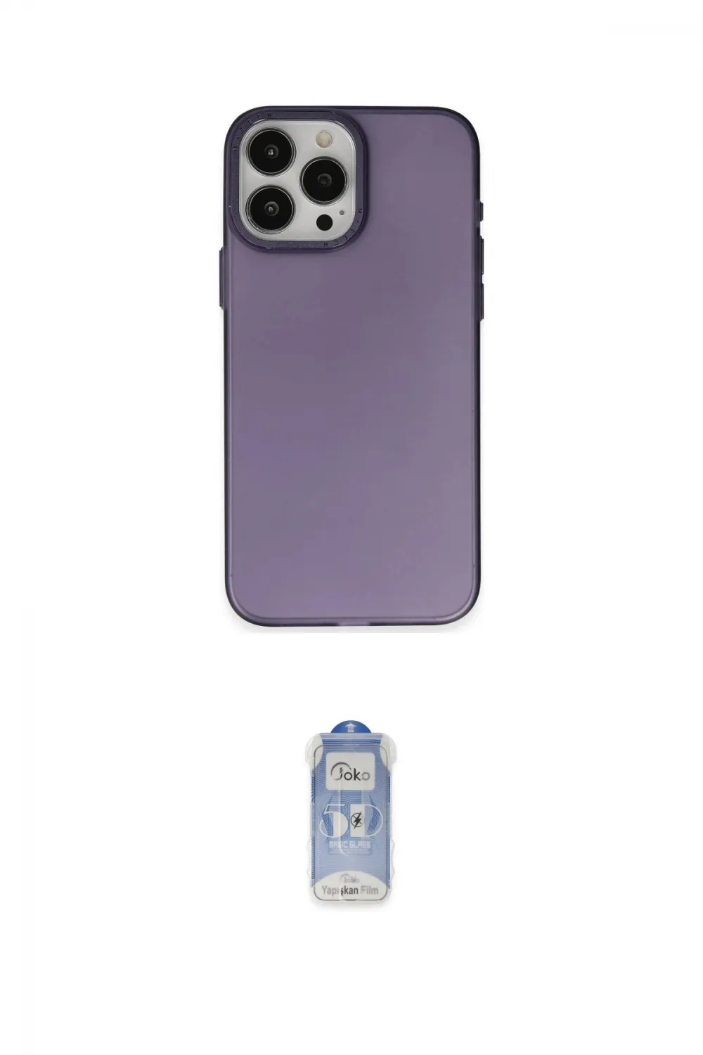 ieg™ iPhone 15 Pro Max Kılıf Ahenk Çizgi Prime - Siyah Joko Magic 5D Cam