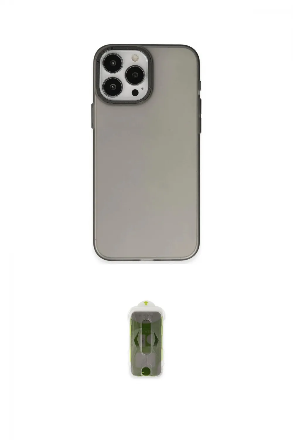 ieg™ iPhone 15 Pro Max Kılıf Ahenk Çizgi Prime - Siyah Joko Magic 5D Hayalet Cam
