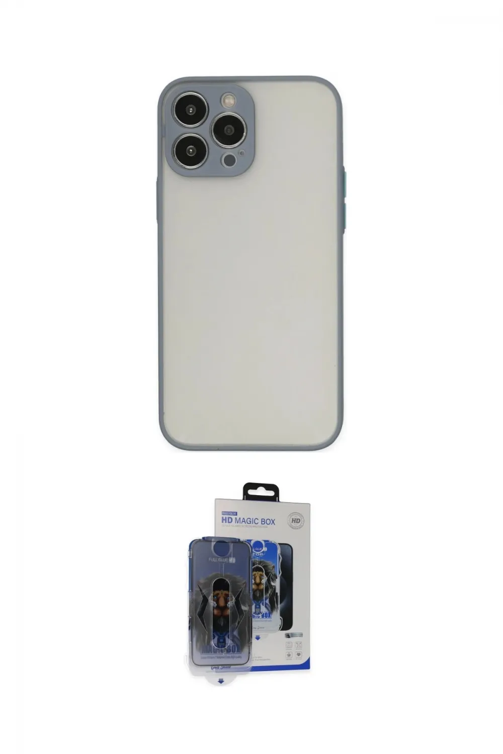 ieg™ iPhone 15 Pro Max Kılıf Ahenk Çizgi Serisi - Siyah Vanessa Magic Cam