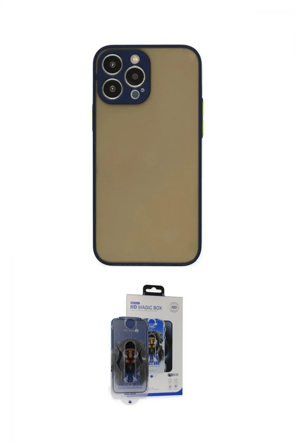 ieg™ iPhone 15 Pro Max Kılıf Ahenk Çizgi Serisi - Siyah Vanessa Magic Cam