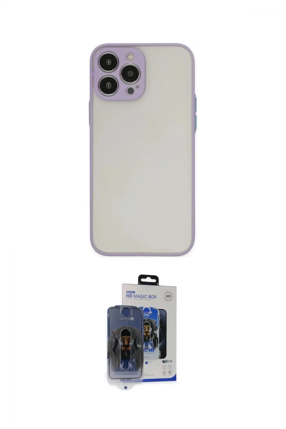 ieg™ iPhone 15 Pro Max Kılıf Ahenk Çizgi Serisi - Siyah Vanessa Magic Cam