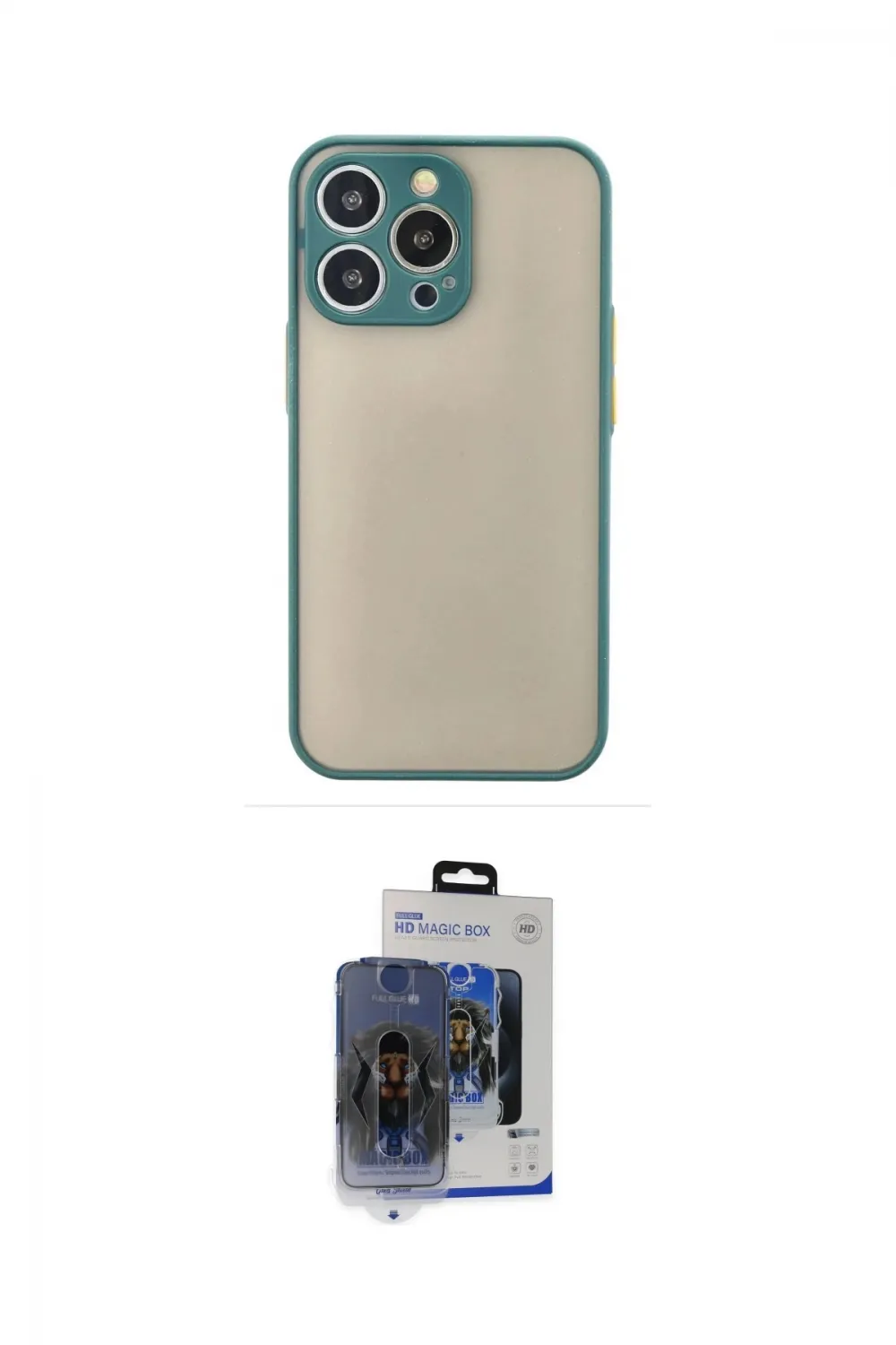 ieg™ iPhone 15 Pro Max Kılıf Ahenk Çizgi Serisi - Siyah Vanessa Magic Cam