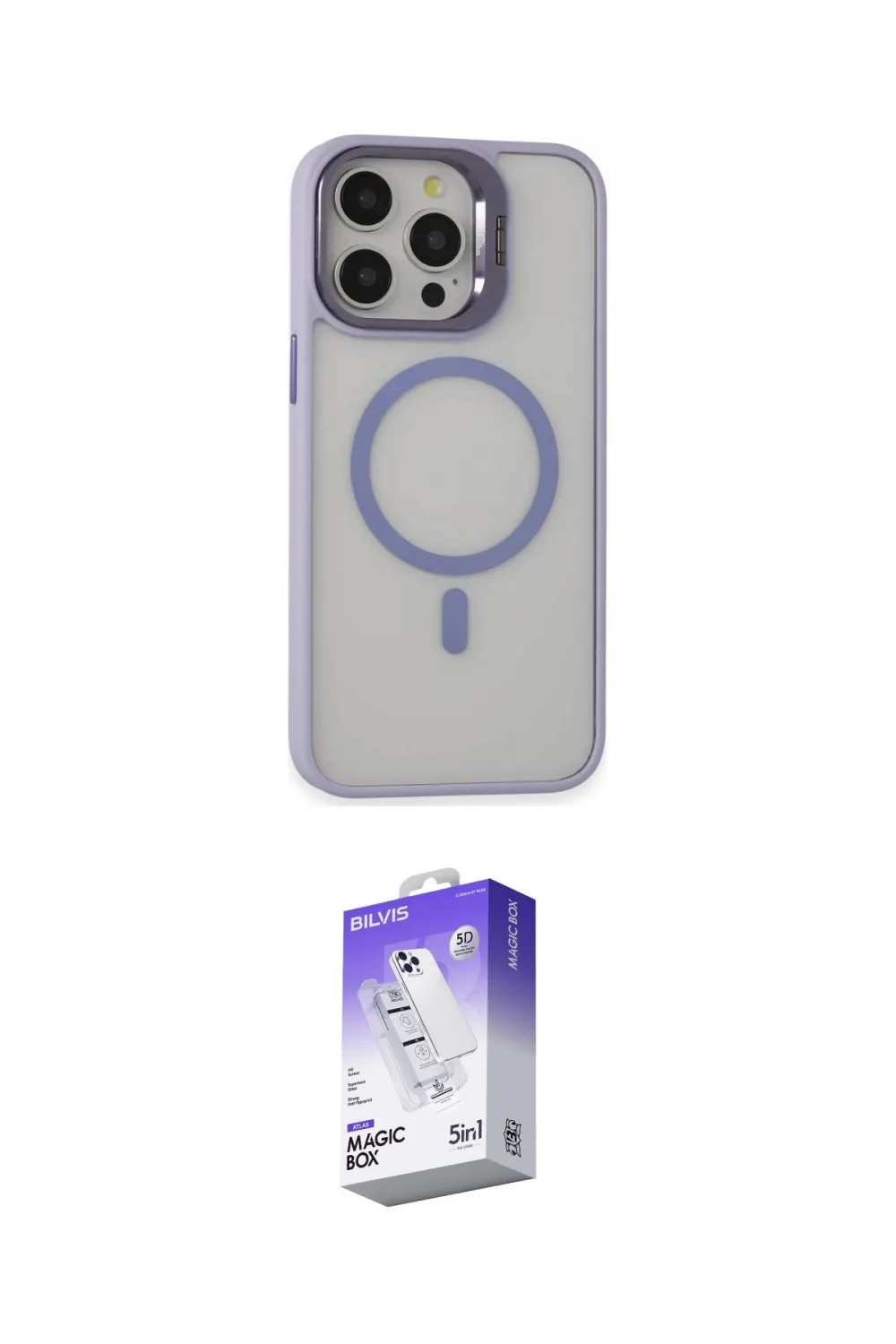 ieg™ iPhone 15 Pro Max Kılıf Ahenk Klasik Özel Seri - Siyah Bilvis 5in1 3D Magic Cam Ekran Koruyucu