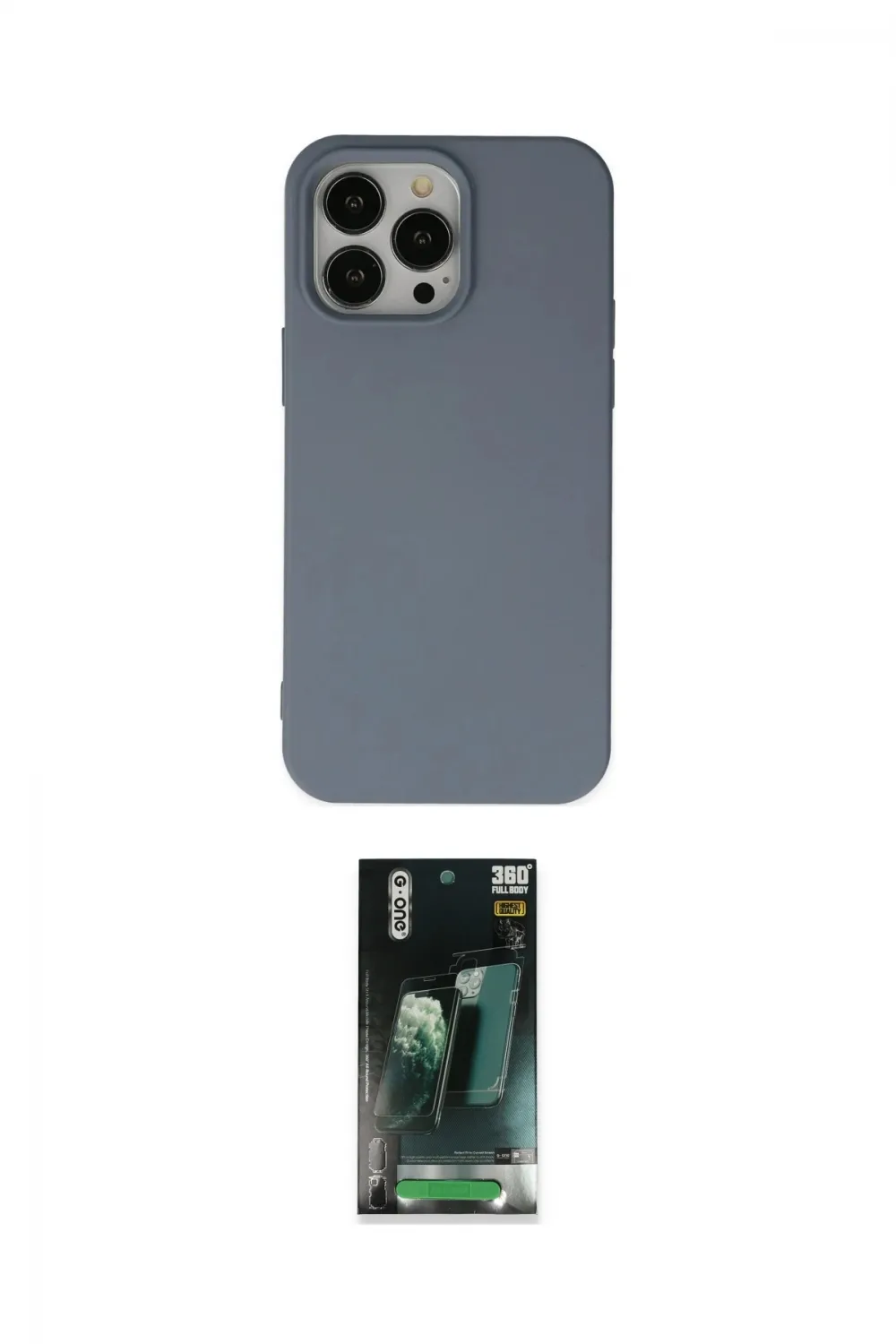 ieg™ iPhone 15 Pro Max Kılıf Ahenk Serisi - Şeffaf 360 Full Body Arka Koruyucu