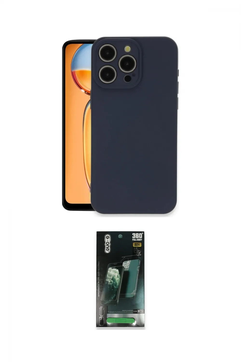 ieg™ iPhone 15 Pro Max Kılıf Ahenk Serisi - Şeffaf 360 Full Body Arka Koruyucu