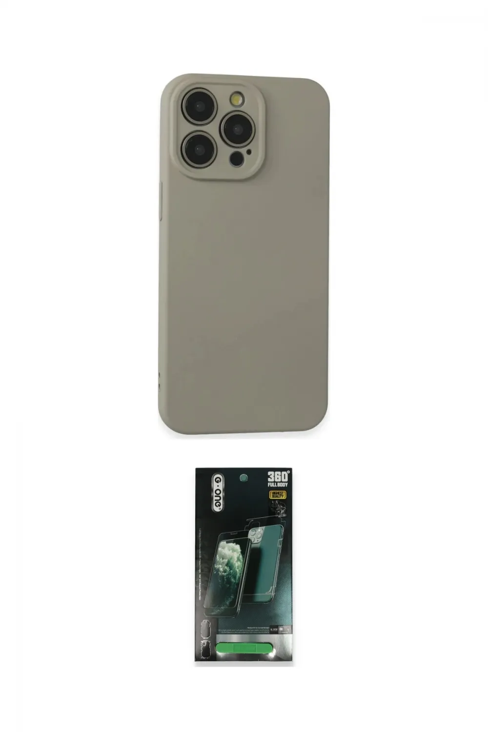 ieg™ iPhone 15 Pro Max Kılıf Ahenk Serisi - Siyah 360 Mat Full Body Arka Koruyucu