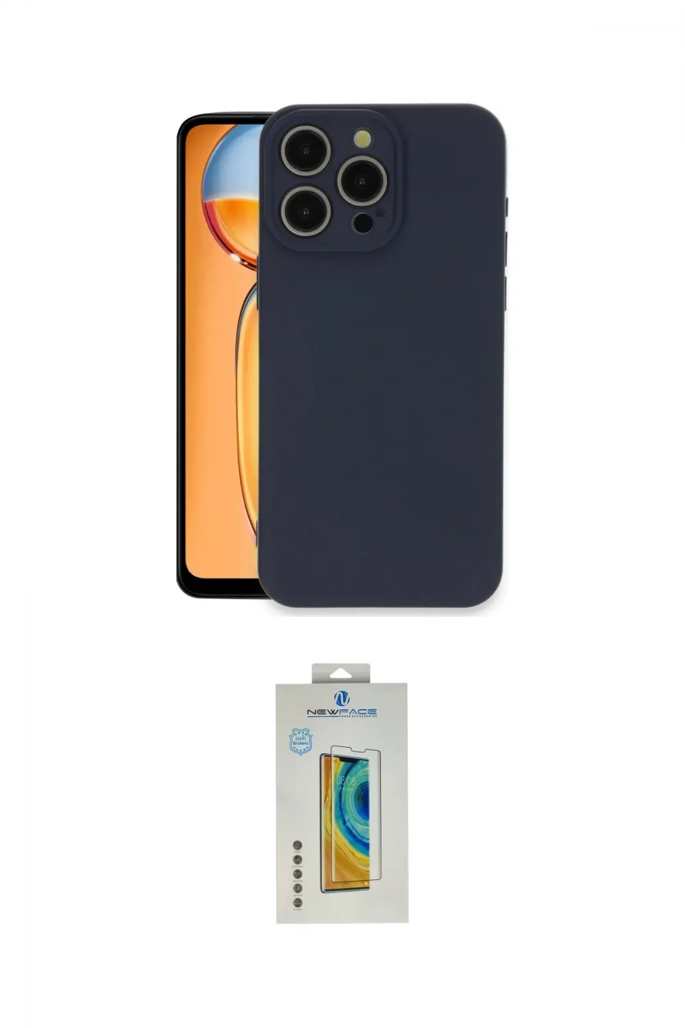 ieg™ iPhone 15 Pro Max Kılıf Ahenk Serisi - Siyah Polymer Nano Ekran Koruyucu