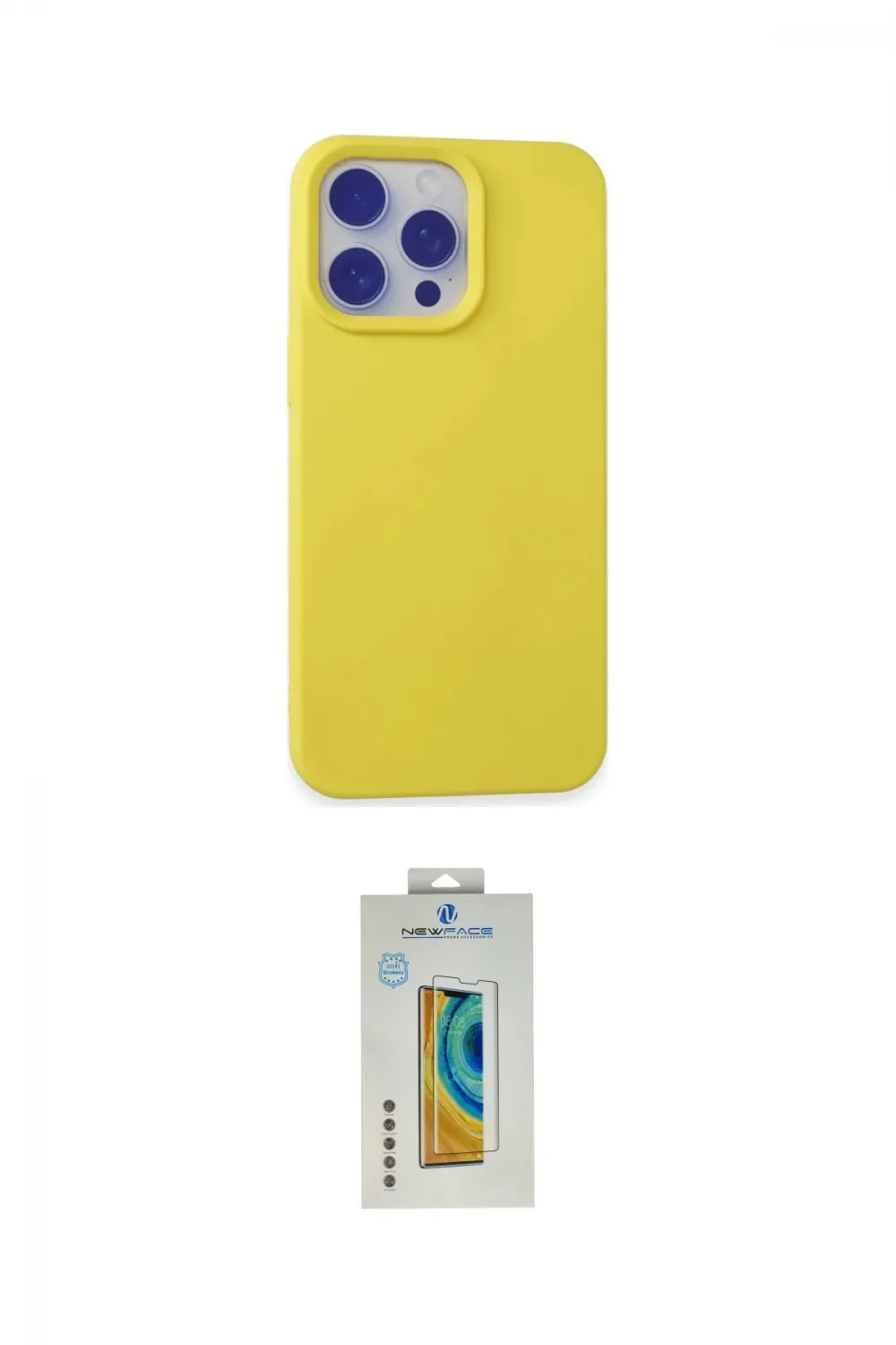 ieg™ iPhone 15 Pro Max Kılıf Ahenk Serisi - Siyah Polymer Nano Ekran Koruyucu