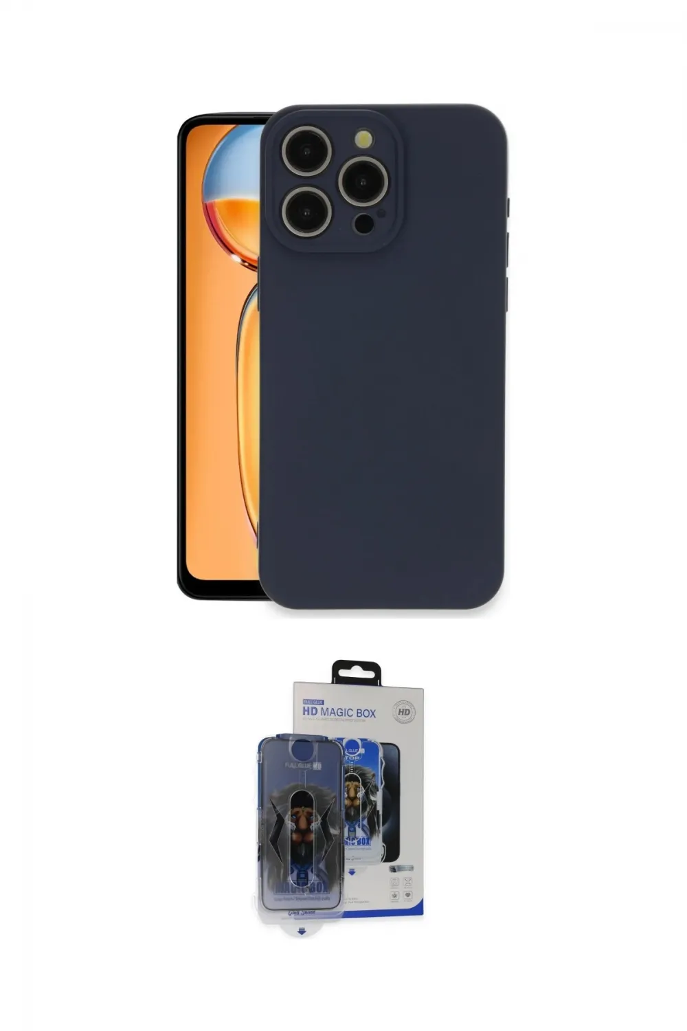 ieg™ iPhone 15 Pro Max Kılıf Ahenk Serisi - Siyah Vanessa Magic Cam