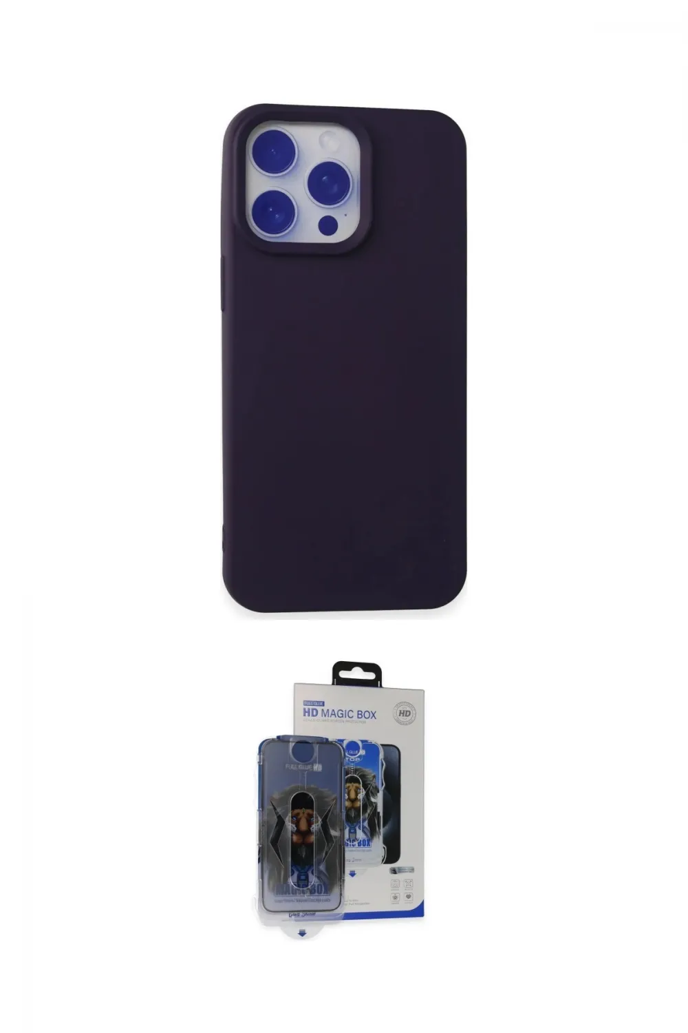 ieg™ iPhone 15 Pro Max Kılıf Ahenk Serisi - Siyah Vanessa Magic Cam